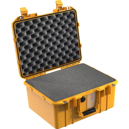 Pelican 1507WF Waterproof Air Case with Customizable Pick N Pluck Foam - Yellow - Protective Hard Case for Cameras, Drones & Electronics - Perfect for Travel, Outdoor Adventures & Equipment Storage