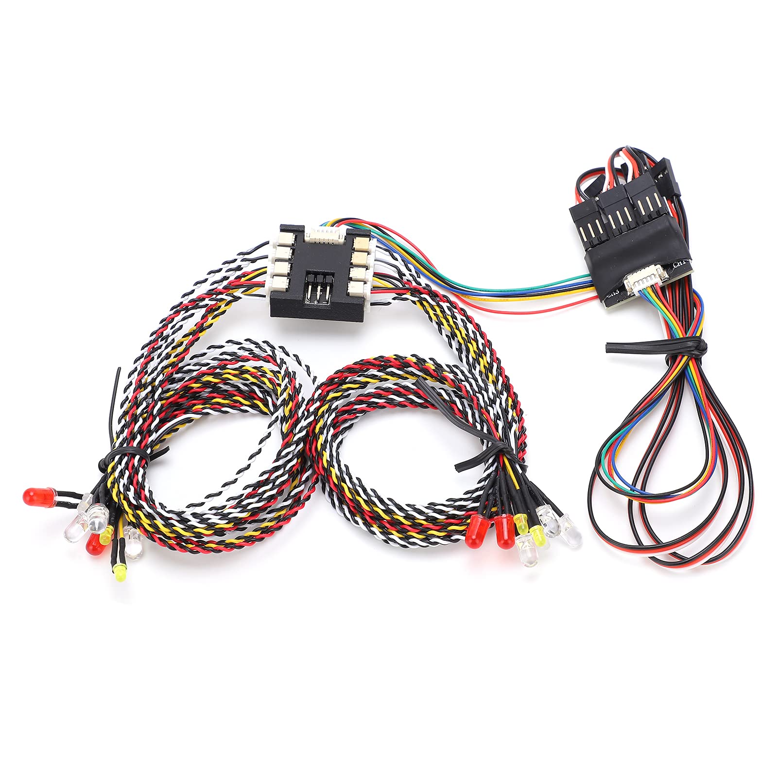 16 LED Light Kit for RC Model Crawler Cars - Front & Rear Turn Signal Lights System - Durable LED Lights for Kids Boys Girls - Perfect for Off-Road Crawling, Night Racing and RC Car Upgrades