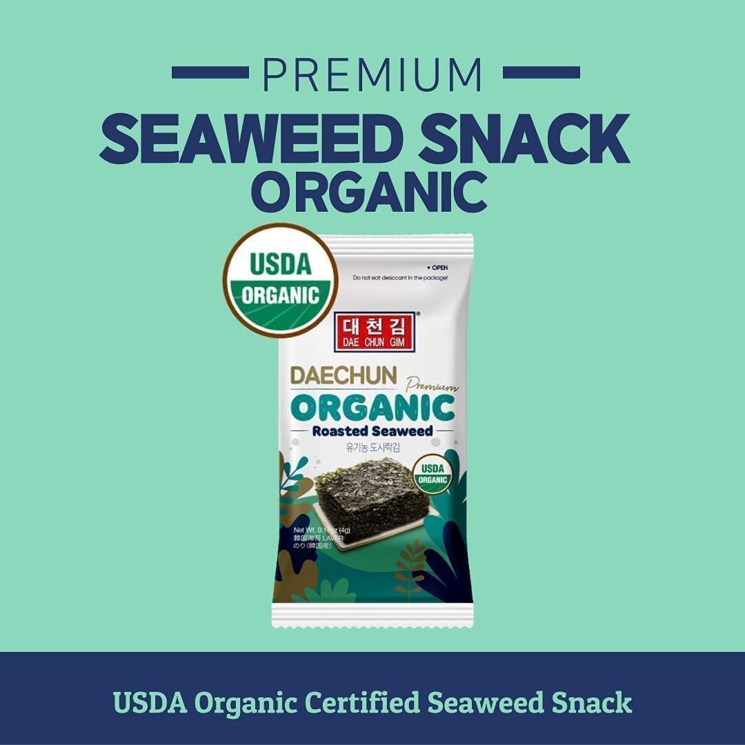 Premium Korean Algen-Snacks 20-Pack - Original Nori Sheets for Healthy Snacking