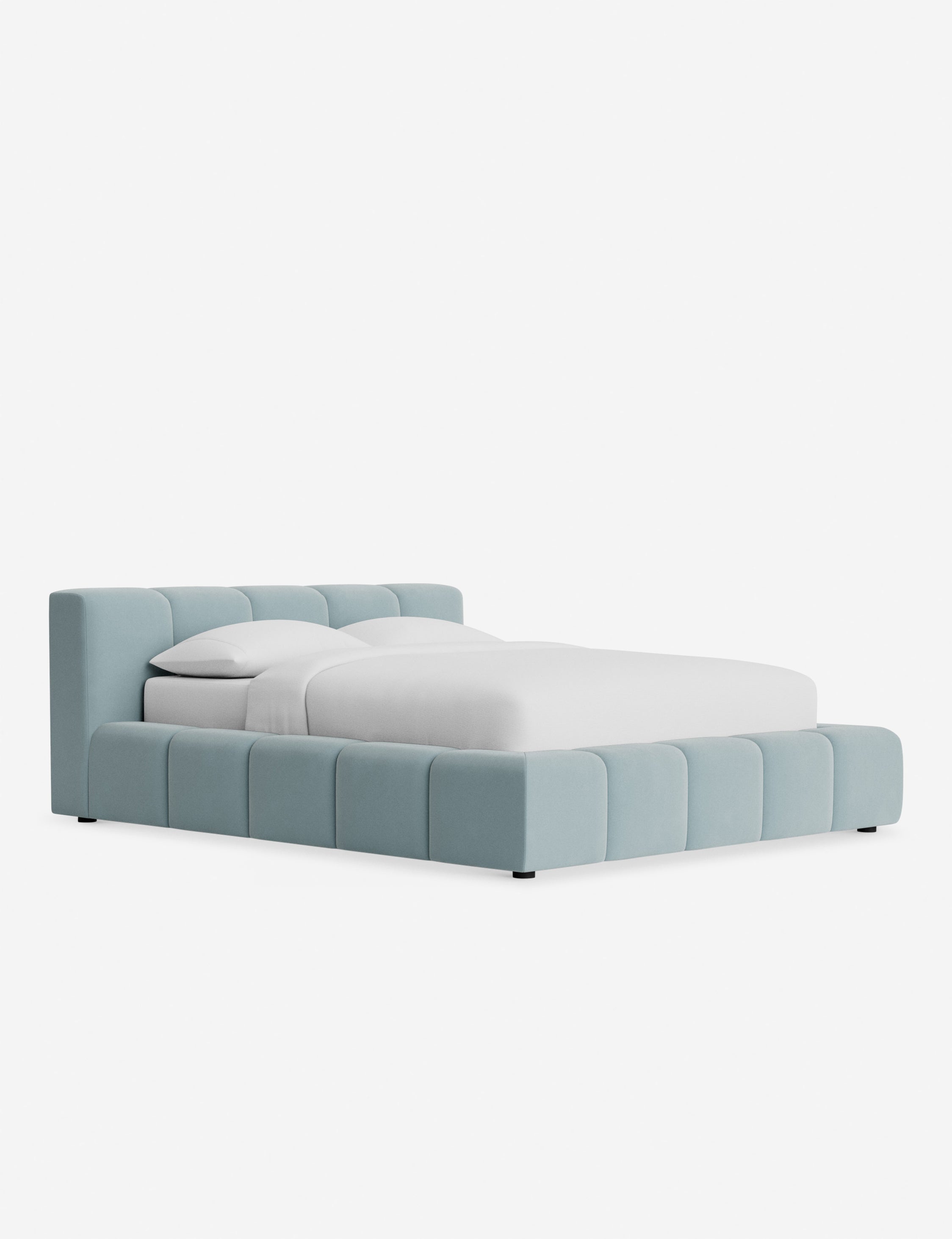 Cambry Platform Bed Frame - Modern Minimalist Wooden Bed with Headboard - Perfect for Bedroom, Guest Room & Small Spaces