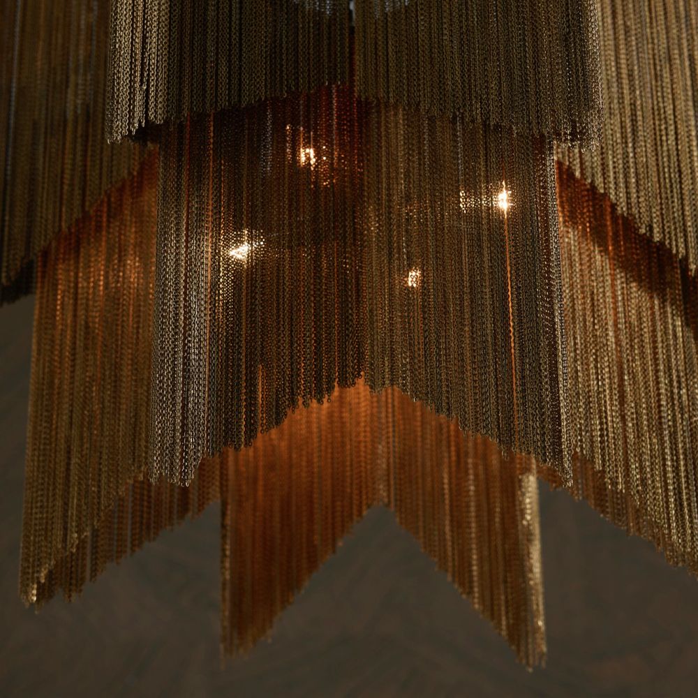 Aislinn Gold Chandelier - Elegant Ceiling Light Fixture for Dining Room, Bedroom & Living Room Decor