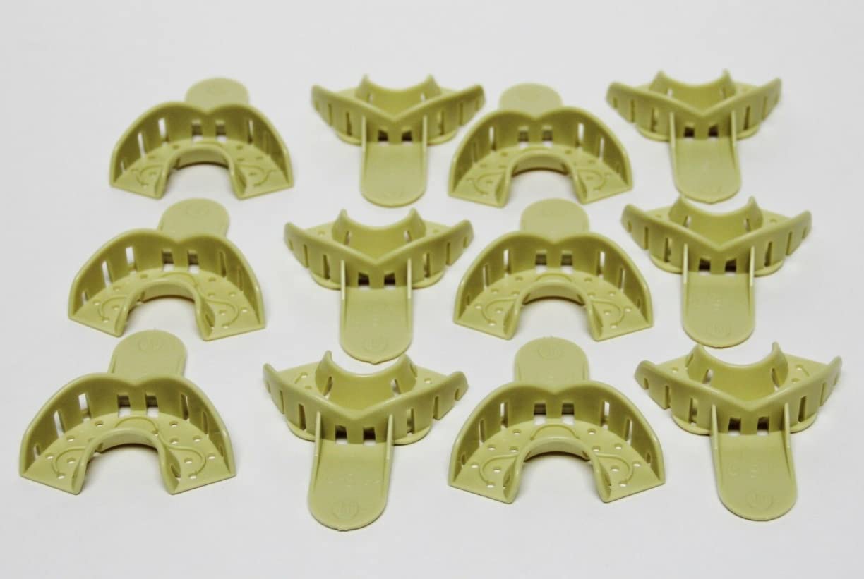 House Brand Dental Grillz - Lower Anterior Teeth Plastic Mold Impression Trays (10-12/Bag) for Perfect Teeth Impressions | Ideal for Dentists, Orthodontists & Dental Labs