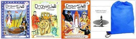 Draw and Write Through History Books 4-6 - Complete Homeschool Kit in a Bag for Kids | Ancient to Modern History Learning Activities | Perfect for Homeschooling, Classroom & Educational Fun