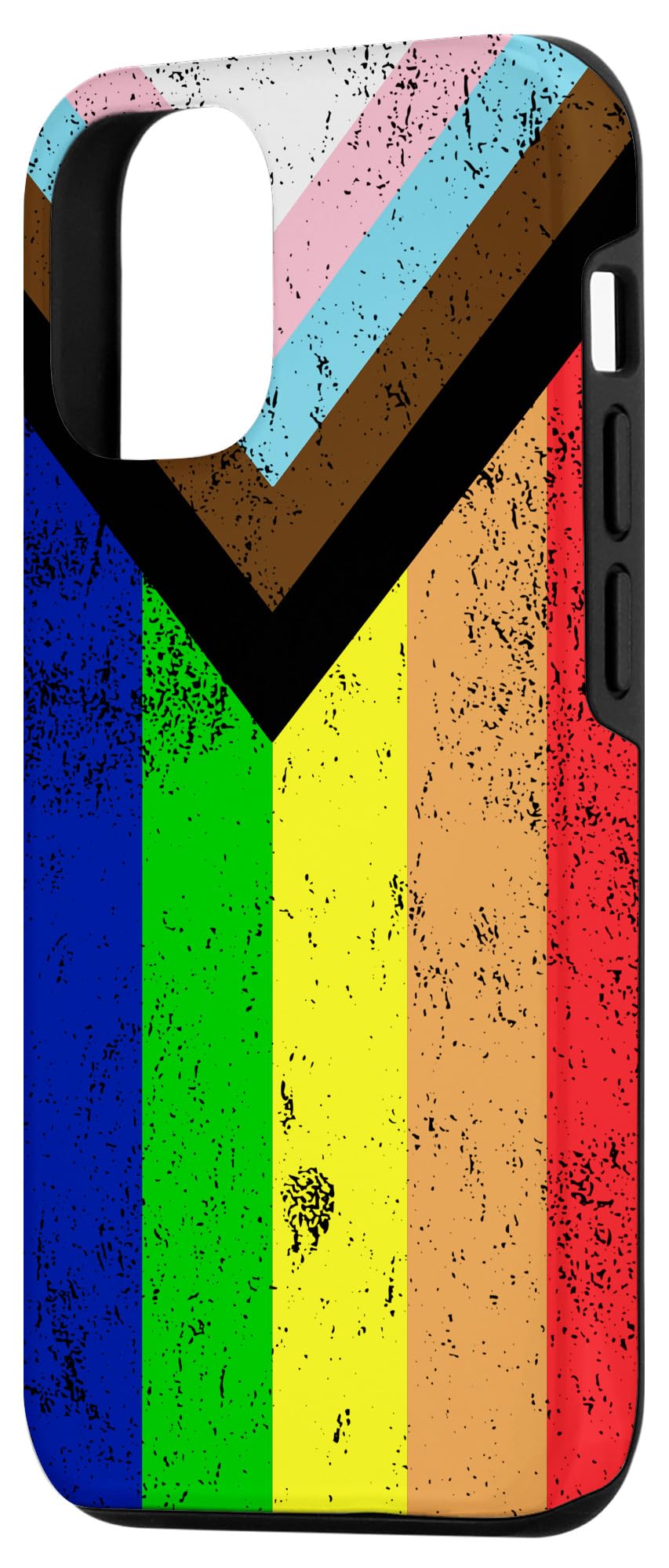 iPhone 12/12 Pro Case - LGBT Black Pride Rainbow Flag Design - African American BLM Gift - Perfect for Pride Month, Social Justice Events & Daily Use