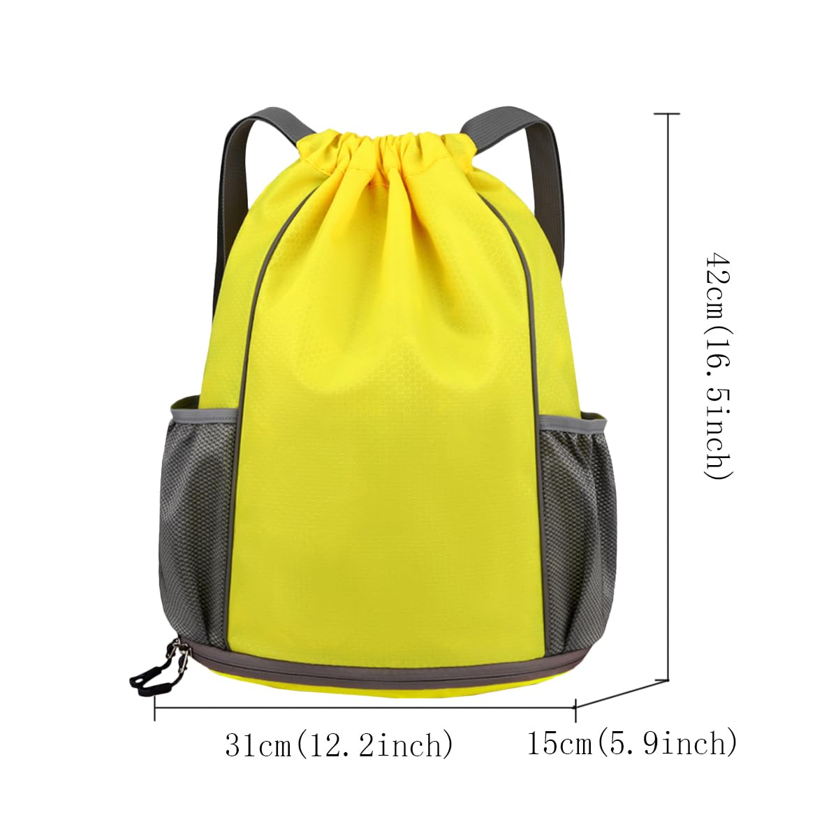 FAVORTALK Waterproof Gym Bag with Drawstring & Wet Compartment - Durable Sports Duffel for Men & Women - Perfect for Gym, Swimming, Travel & Workout