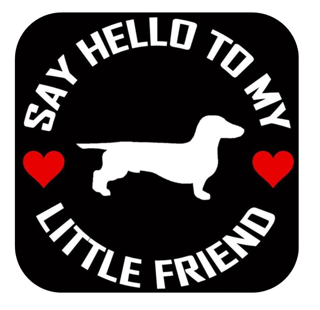 Dachshund Vinyl Decal Sticker - 6 Inch Smooth TP 1004 - Cute Little Friend Sticker for Laptops, Cars, Water Bottles & DIY Crafts
