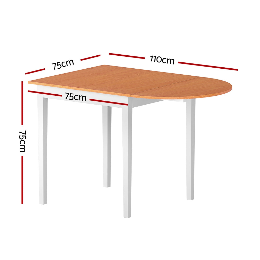 1.1M Artiss Extendable Dining Table - Expandable to 6-8 Seats for Family Gatherings & Dinner Parties