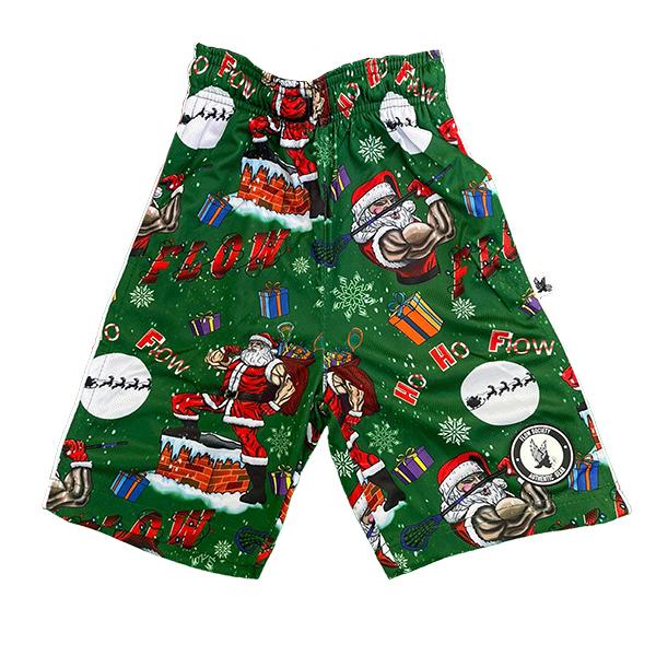 Men's Ho Ho Merry Flow Short Sleeve T-Shirt - Funny Christmas Holiday Graphic Tee for Casual Wear & Festive Parties
