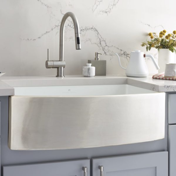 Native Trails Rendezvous Fireclay Apron Front Farmhouse Kitchen Sink - Durable & Stylish for Rustic & Modern Kitchens