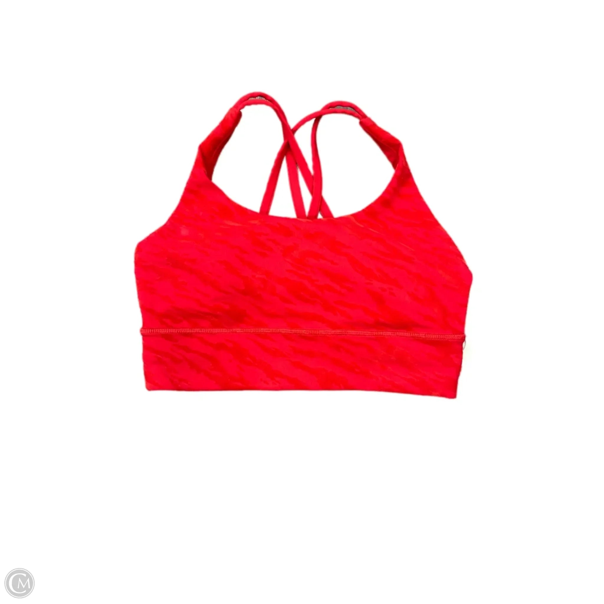 Lululemon Red Athletic Sports Bra Size 6 - High Support Workout Top for Running, Yoga & Gym
