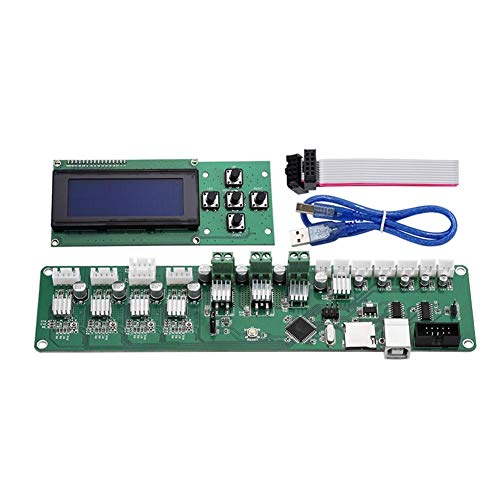 Gimax Melzi 2.0 Control Board with ATMEGA1284P & 2004 LCD Screen - 3D Printer Motherboard Replacement Kit (1.4mm) - Perfect for DIY 3D Printer Repairs & Upgrades