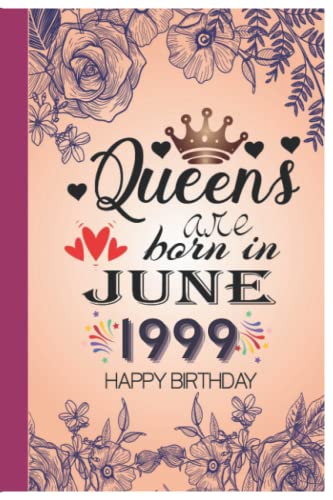 June Birthday Gifts for Women 1999 - Personalized Notebook for Wife, Mom, Friends | Work & Home Use