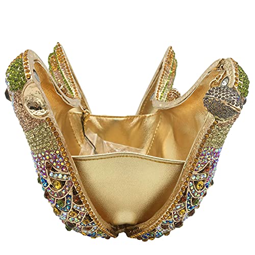 FGG Crystal Rhinestone Bird Clutch Bag for Women - Elegant Wedding Evening Purse, Party Handbag with Pigeon Design | Perfect for Prom, Cocktail Events & Special Occasions