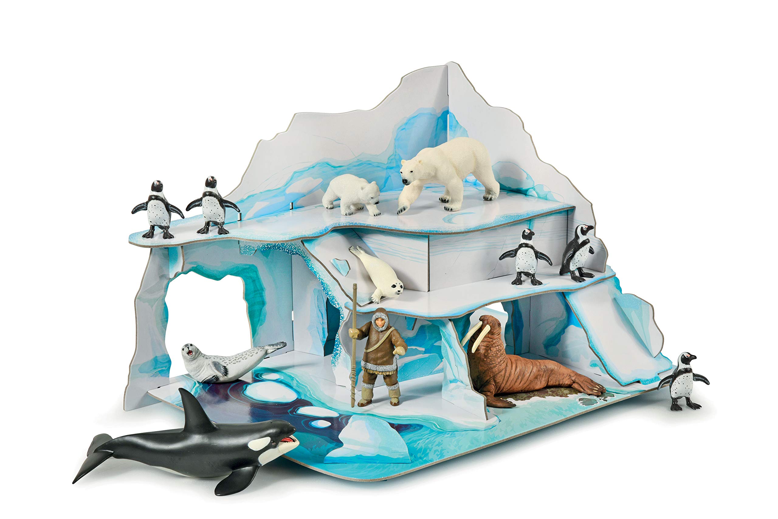 Papo The Ice Field Playset - Colorful Arctic Adventure Toy for Kids | Perfect for Imaginative Play, Storytelling & Winter Themed Activities
