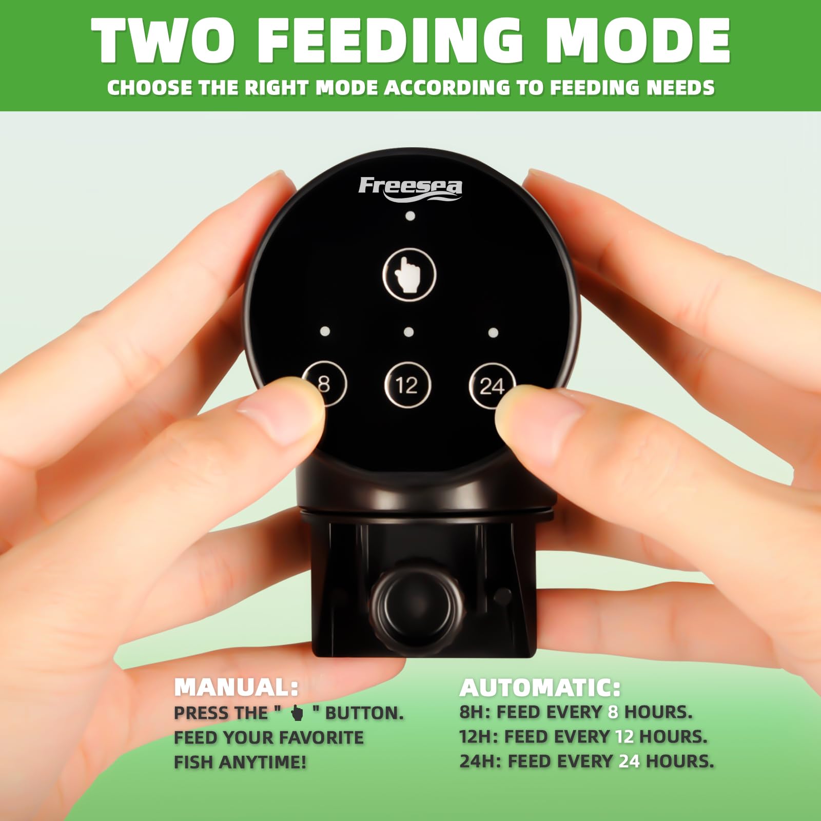 Automatic Fish Feeder for Aquarium - Programmable Timer Fish Food Dispenser for Betta, Goldfish & Tropical Fish | Perfect for Vacation, Weekend Getaways & Daily Feeding