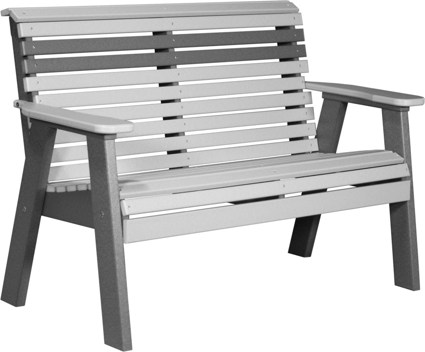 LuxCraft 4-Foot Plain Wooden Bench - Modern Minimalist Entryway, Hallway, or Garden Seating Furniture for Home & Outdoor Decor