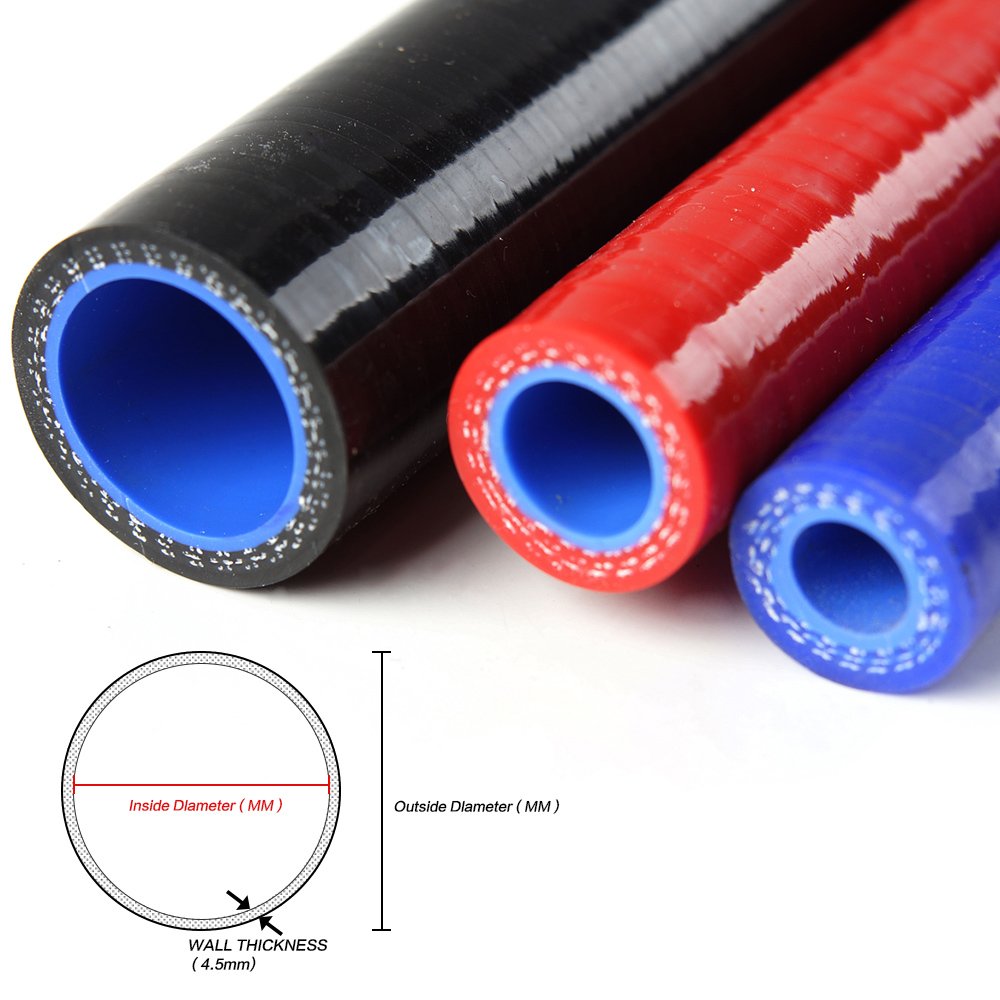 PIT66 Silicone Coolant Hose Kit for Honda CRF450R 2009 - Red with Clamps for Off-Road Racing