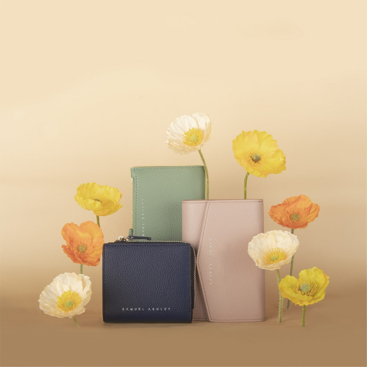Premium Flora Leather Zip Around Wallet for Women & Men - RFID Blocking, Multiple Card Slots - Perfect for Travel, Business & Everyday Use