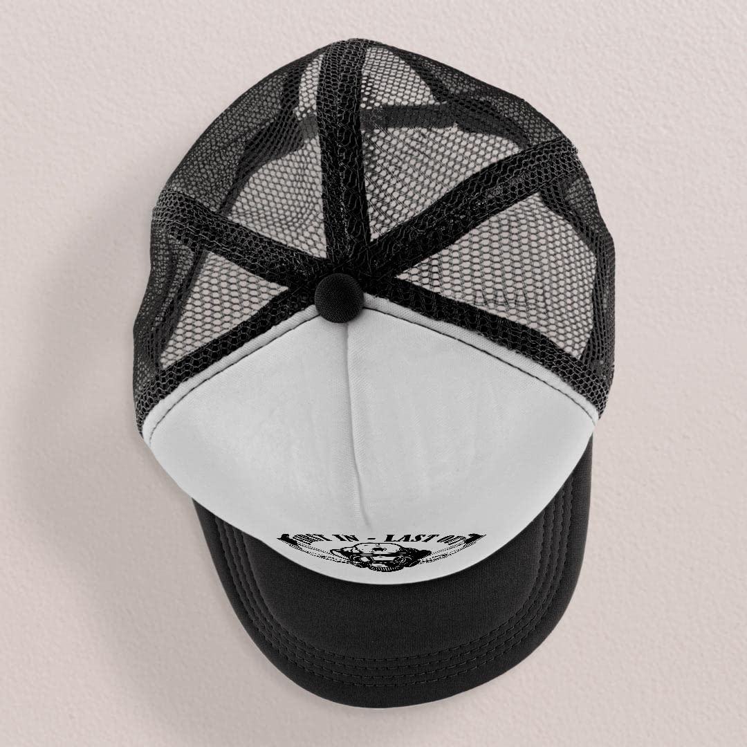 Firefighter First in Last Out Trucker Hat - Adjustable Snapback Cap for Firefighters, EMTs & First Responders - Perfect for Work, Training & Outdoor Activities
