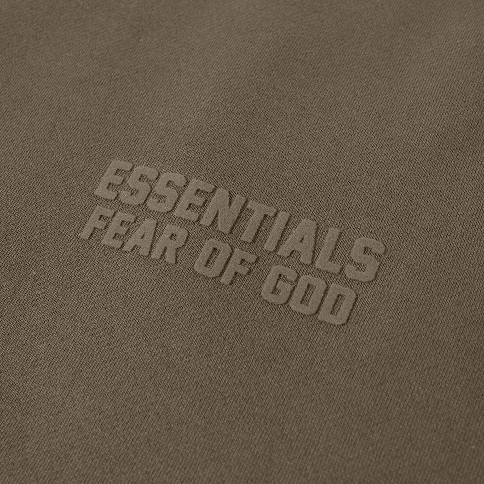 Fear of God Essentials Wood Crewneck Sweatshirt (FW22) - Men's Casual Pullover for Streetwear & Loungewear
