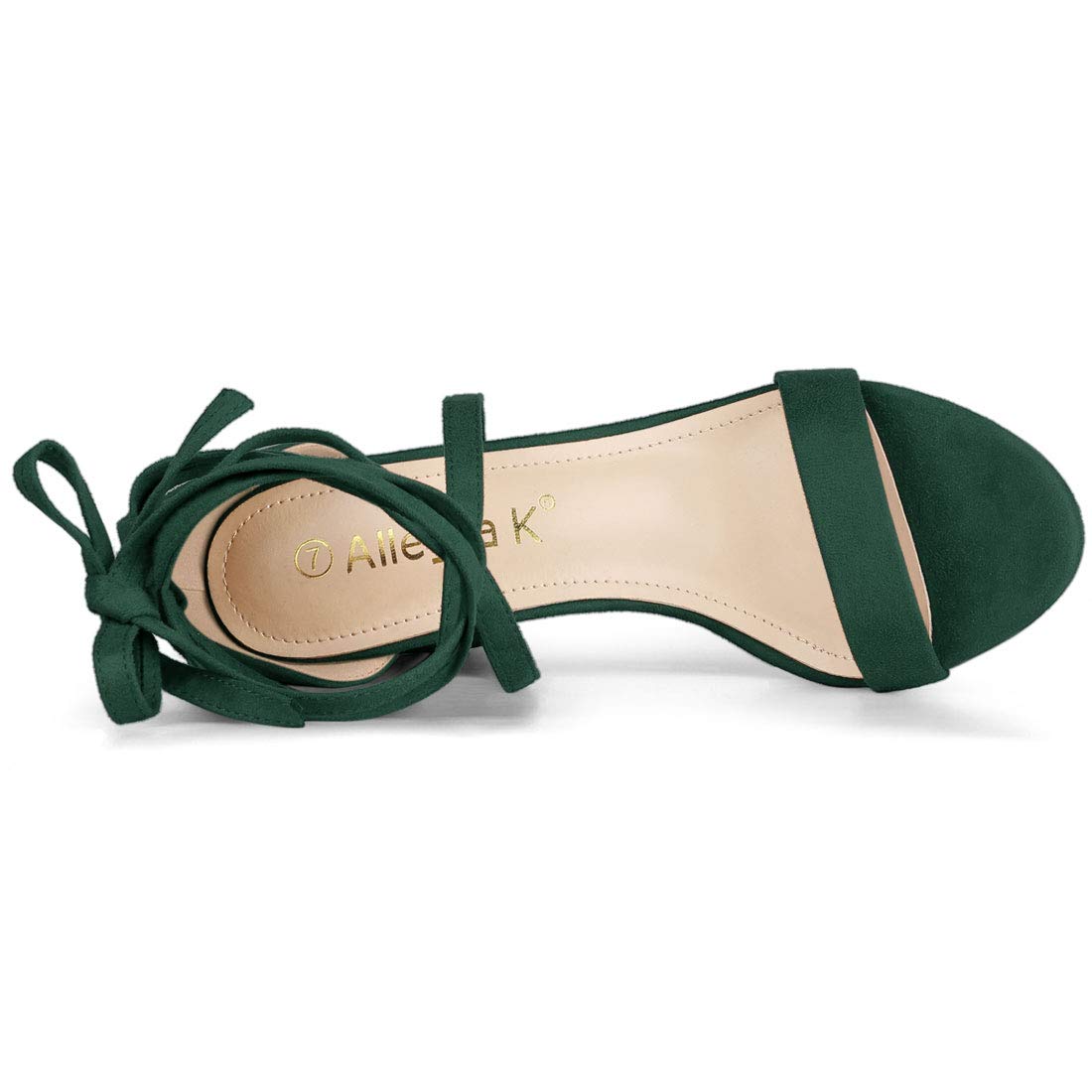 Allegra K Women's Strappy Lace Up Chunky Heel Sandals - Comfortable High Heels for Party, Wedding & Evening Outfits