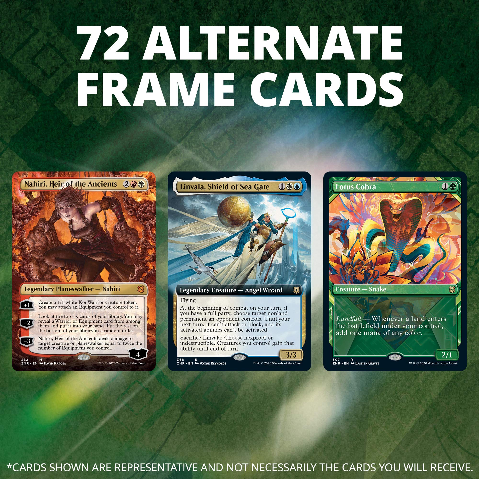 Magic: The Gathering Zendikar Rising Collector Booster Box - 12 Packs (180 Cards) with 2 Box Toppers | 132+ Foil Cards, 48 Rares & 72 Alternate Frame Cards | Premium MTG Cards for Collectors, Tournaments & Game Nights