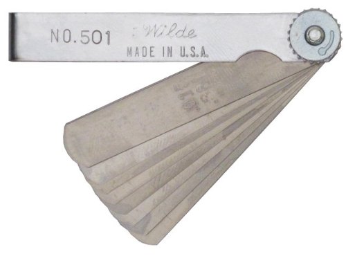 Wilde Tool 501 Standard Ignition Gauge - Professional Spark Plug Gap Measuring Tool for Automotive, Motorcycle & Small Engine Tune-Ups
