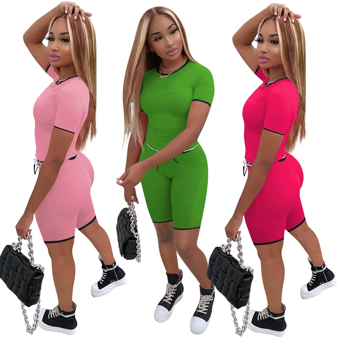 Yidengymx Women's 2-Piece Shorts Outfit - Summer Casual Tracksuit Set for Women | Gym, Yoga, Running & Lounge Wear