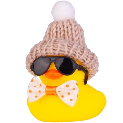 C13-black Sunglasses-o Bow&khaki Beanie Hat