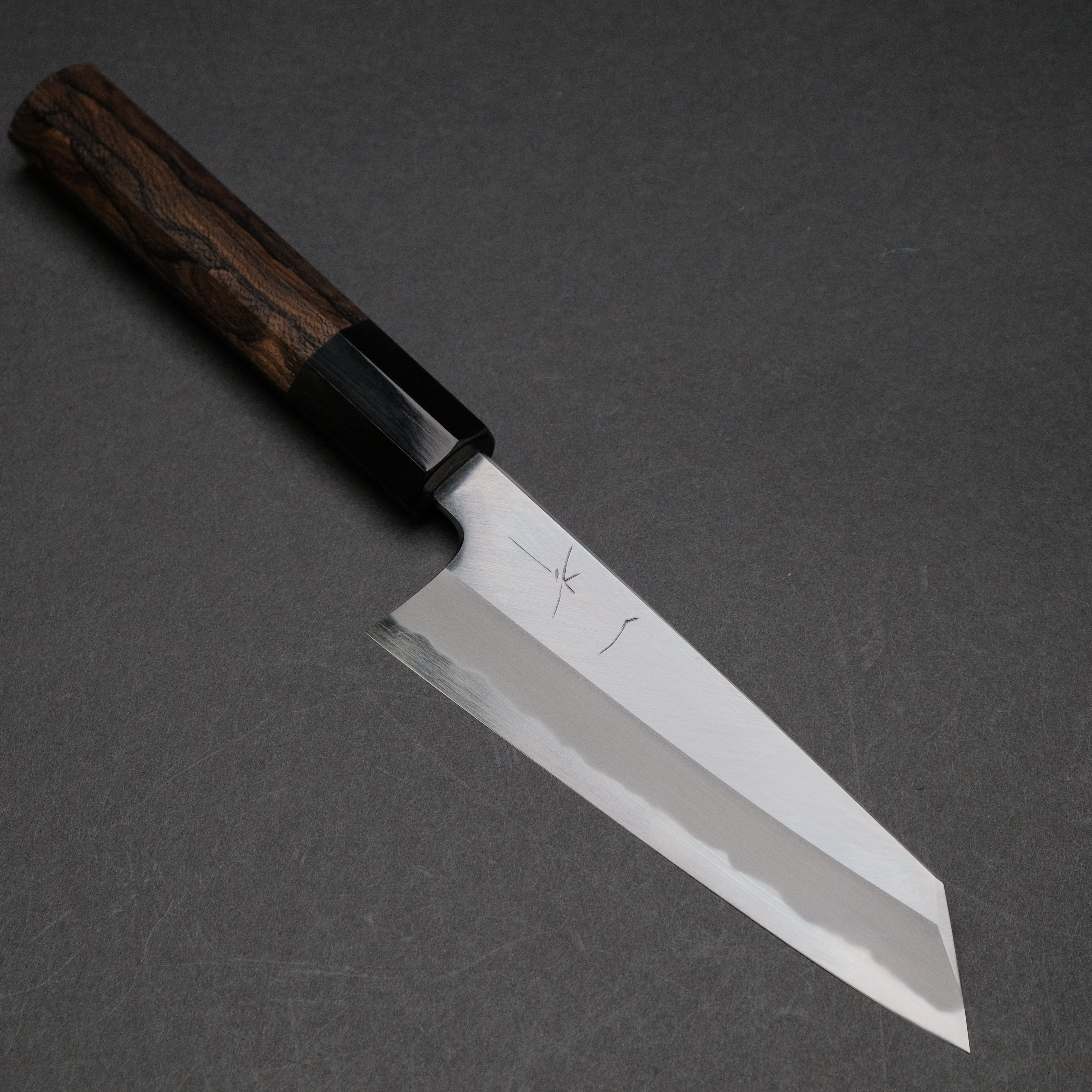 Hitohira Tanaka Kyuzo Blue #1 Migaki Bunka 145mm Japanese Chef Knife - Taihei Ebony Handle - Precision Slicing & Dicing for Sushi, Vegetables & Meat