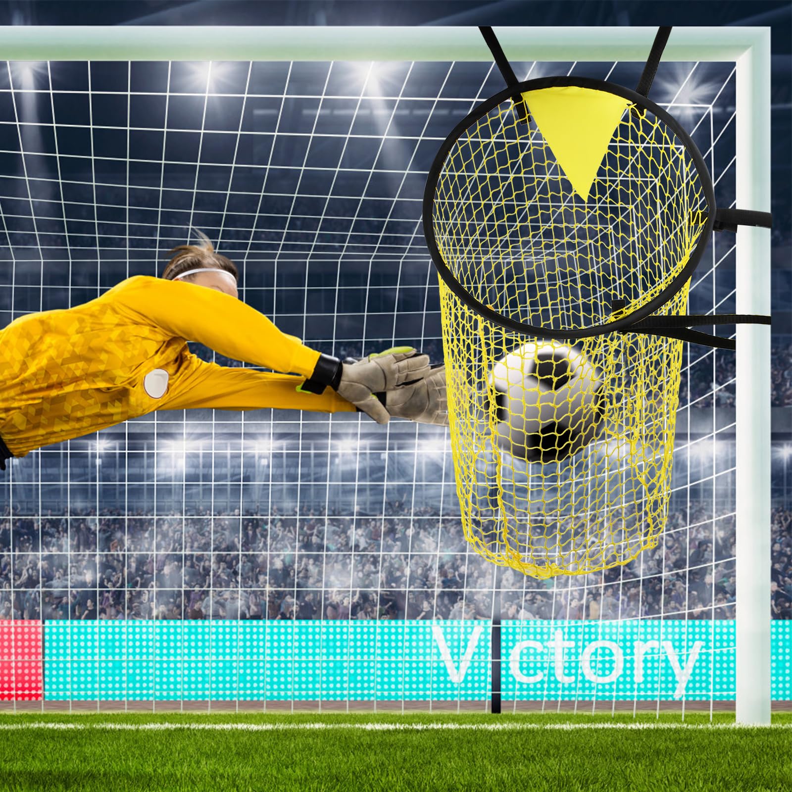 Rapidbok 2-Pack Soccer Goal Target with Adjustable Straps - Training Football Nets for Kids & Adults - Perfect for Backyard Practice, Team Drills & Soccer Skill Development