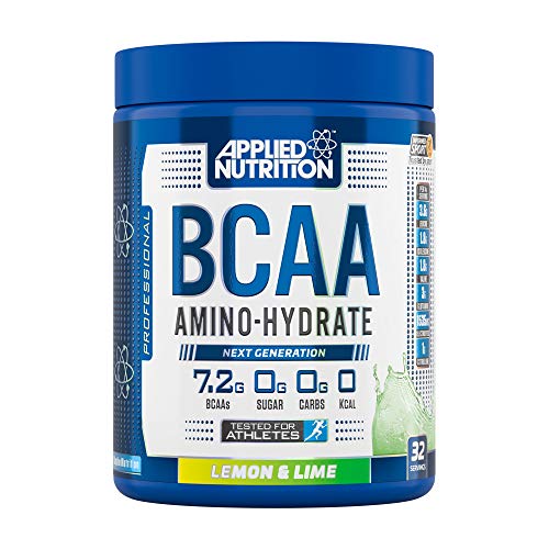 Applied Nutrition BCAA Amino Hydrate 450g - Lemon & Lime Flavor - Post Workout Recovery & Muscle Growth Supplement for Athletes & Fitness Enthusiasts
