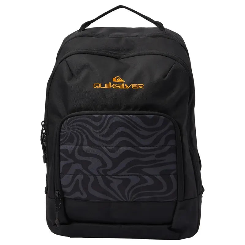Quiksilver Burst 2.0 Backpack - Stylish Black Printed Laptop Bag for School, Travel & Work | Durable Water-Resistant Daypack for Men & Women