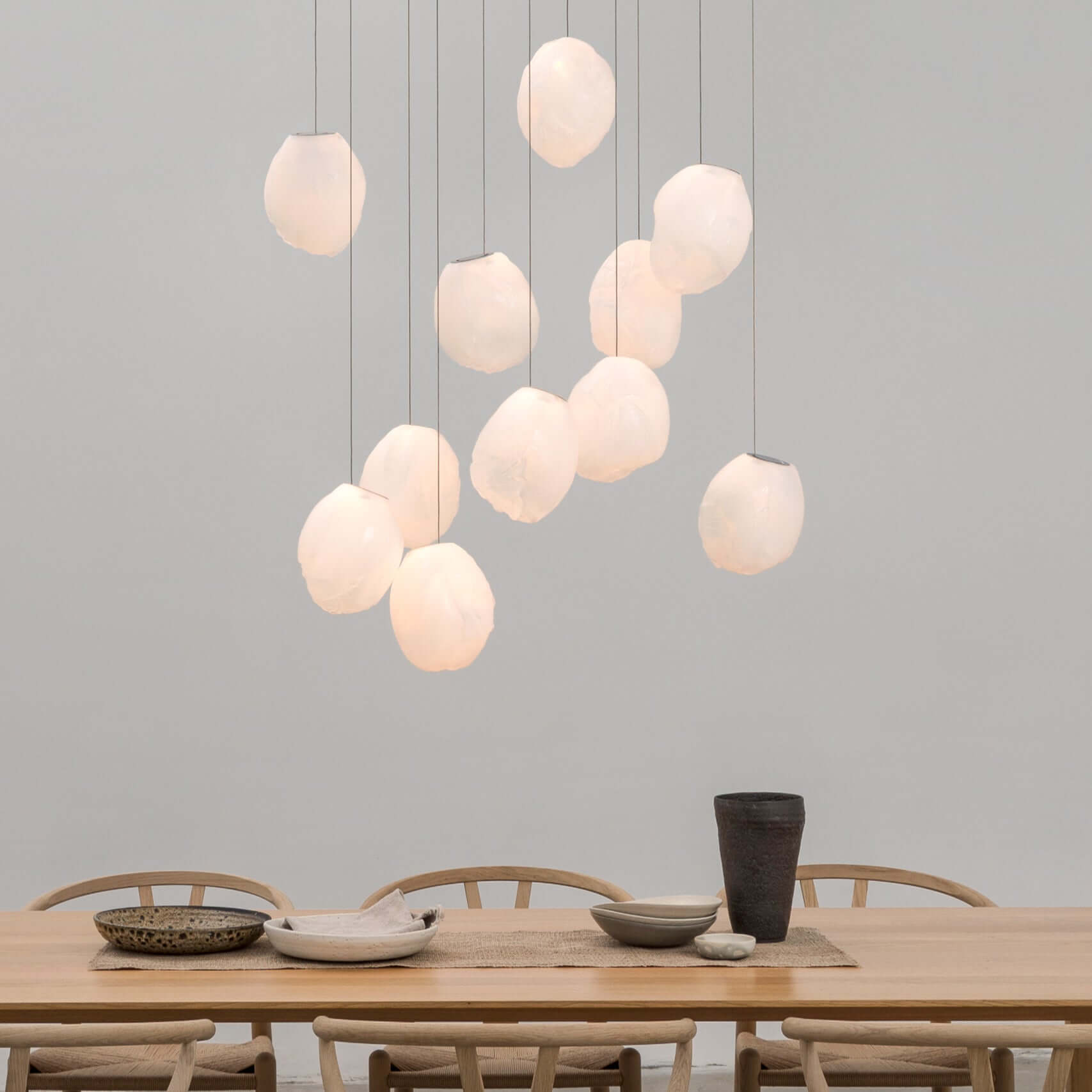 Stylish Blowing Liquid Glass Pendant Light - Modern Handcrafted Glass Chandelier for Dining Room, Kitchen Island & Bedroom Decor