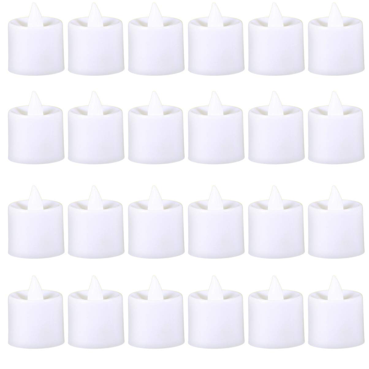 ULTECHNOVO 24Pcs Flameless LED Candles Set - Battery Operated Tea Lights for Wedding, Birthday, Halloween & Christmas Decor - Safe Electric Candles for Home, Party, Restaurant and Table Centerpiece Decorations