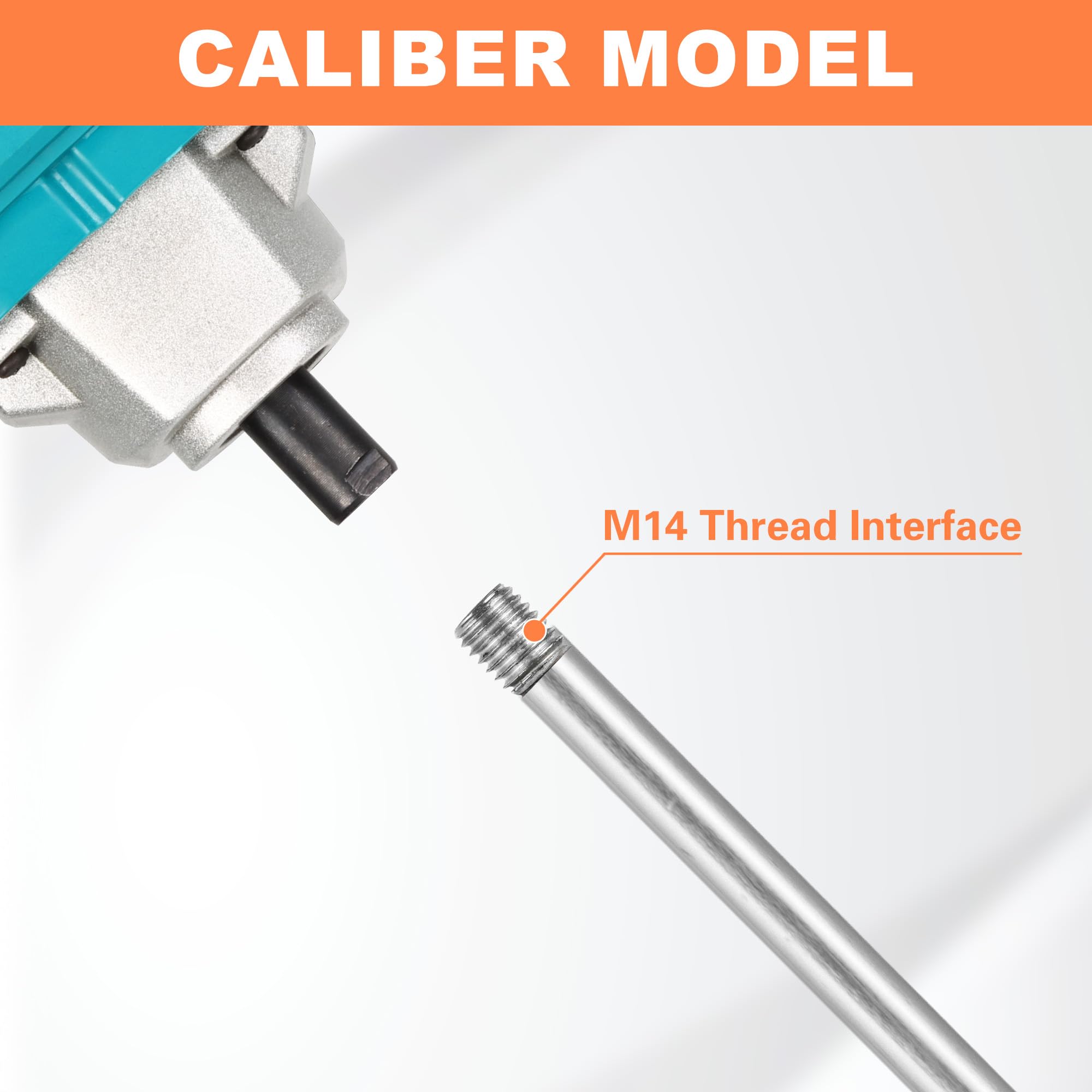 Concrete Mixing Head - M14 Mixer Drill Bit Accessory for Cement & Paint - 23.63