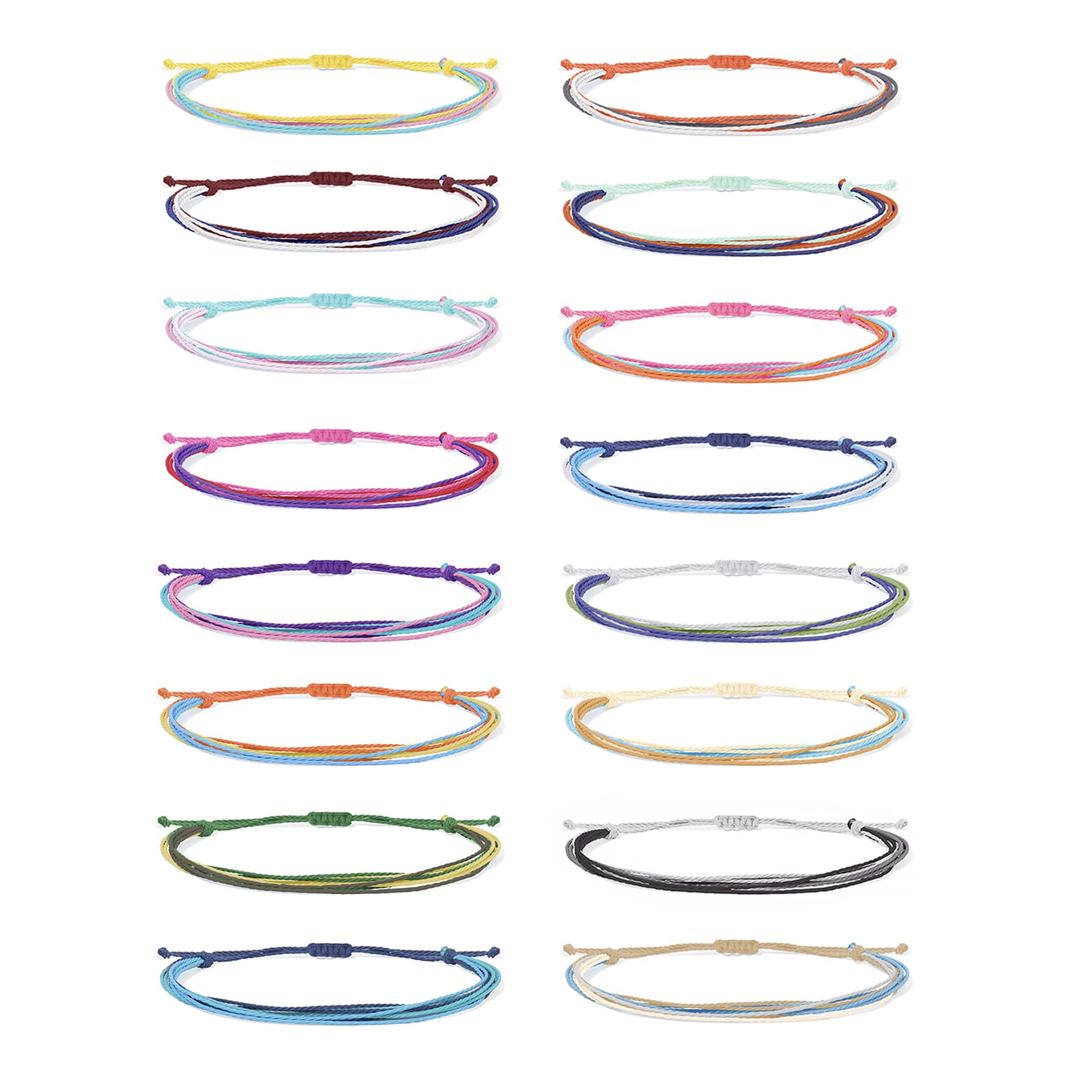 Trendy Adjustable Wave Surfer Friendship Bracelets for Women - Waterproof Summer Ankle Bracelets, Long Tiantian String Bracelets, Perfect Gifts & Stocking Stuffers - Ideal for Beach Outfits, Boho Fashion, and Casual Wear
