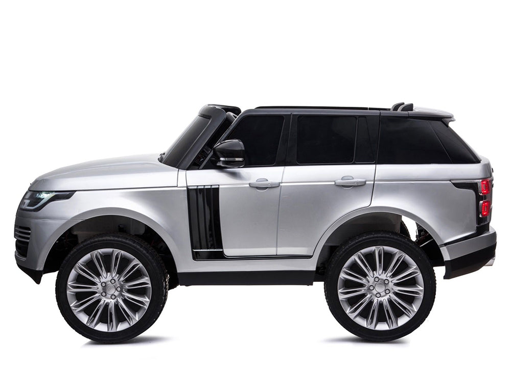 24V Land Rover Range Rover HSE Kids Electric Ride-On SUV with Remote Control - Silver | 12V Battery-Powered Toy Car for Boys & Girls Ages 3-8 | Outdoor & Indoor Play Vehicle for Birthday Gifts & Backyard Fun