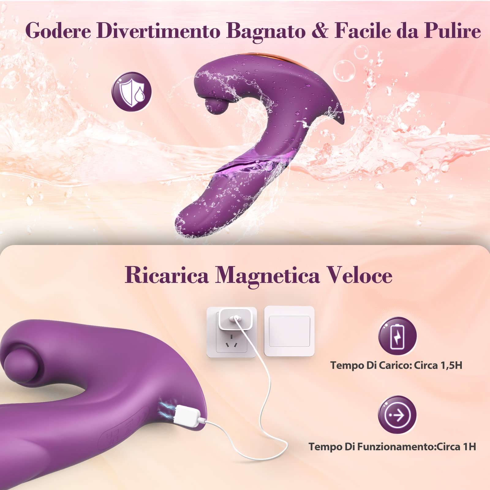 Loolosker Rabbit Vibrator for Women - G Spot & Clitoral Stimulation, Squirting Dildo with Remote Control - Adult Sex Toy for Couples Play & Solo Pleasure - Perfect for Sensual Massage & Intimate Moments