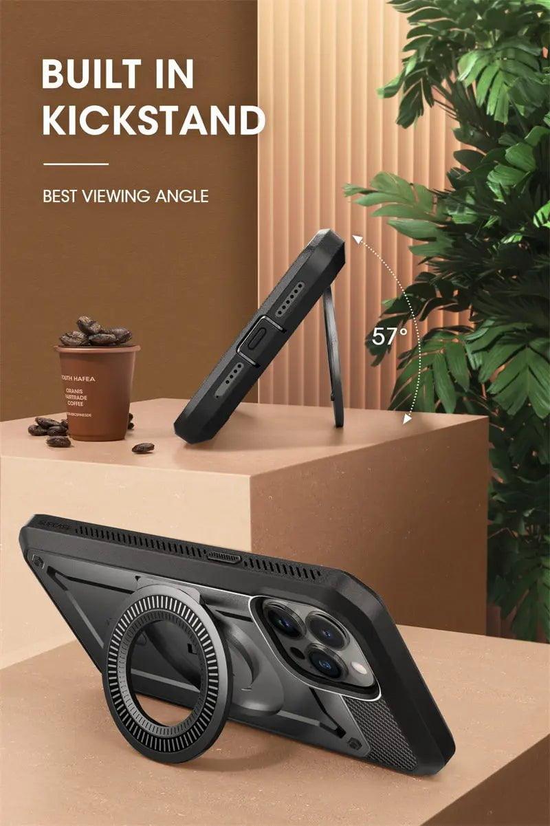 iPhone 15 Pro SUPCASE UB Pro Mag Full Body Protective Case with Magnetic Compatibility - Perfect for Outdoor Adventures, Work & Daily Use