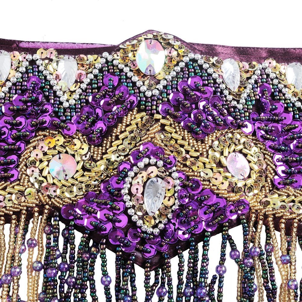 Professional Belly Dance Costume Set for Women - ROYAL SMEELA Belly Dance Bra, Belt & Skirt with Slit | Perfect for Performances, Carnivals & Dance Classes