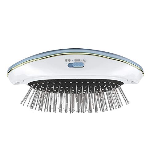 Ionic Hairbrush - Electric Massage Hairbrush with Negative Ion Technology for Anti-Static & Scalp Care | Portable Hair Styling Tool for Home, Travel & Salon Use (Blue)