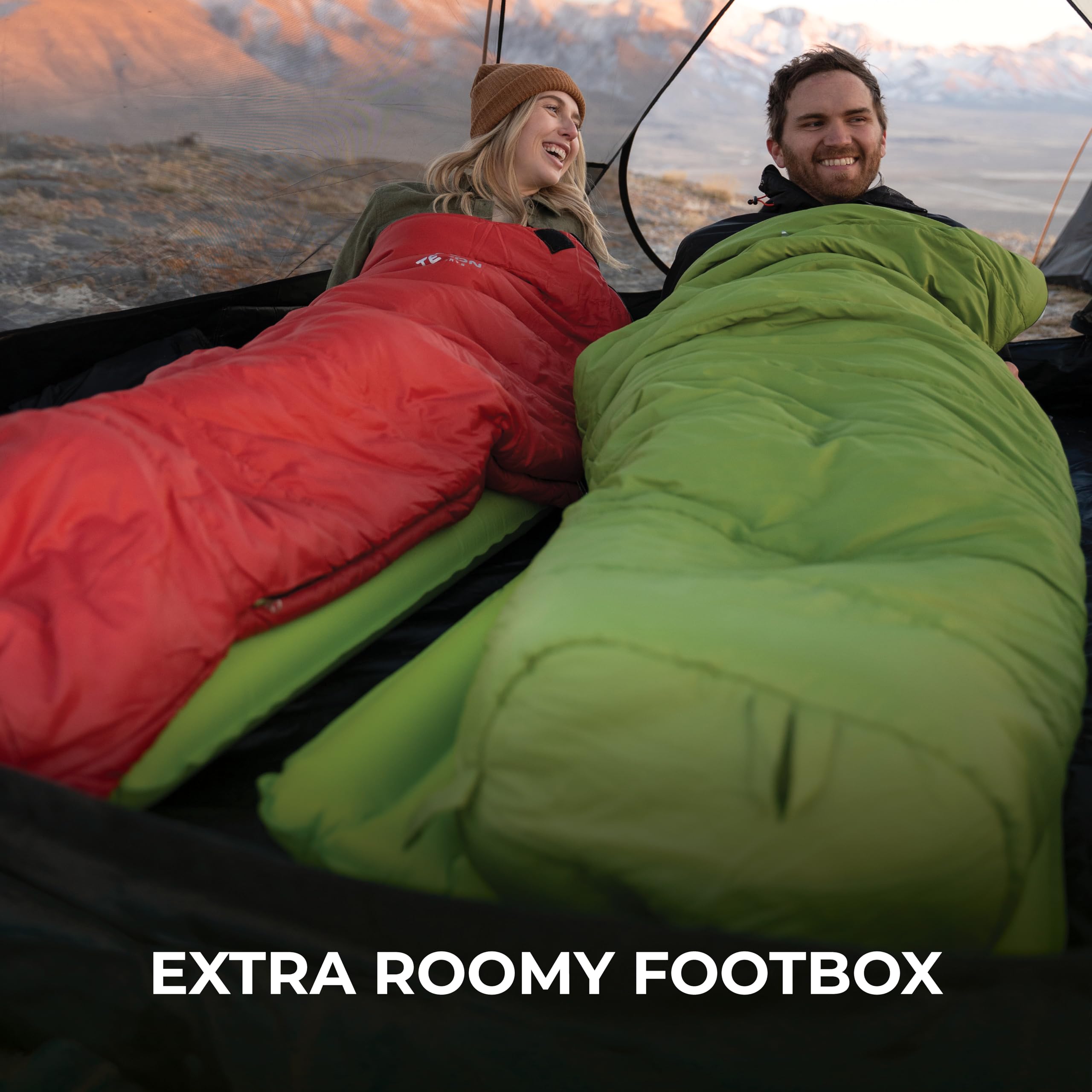 TETON Sports LEEF Ultralight Mummy Sleeping Bag - 3-4 Season Compact Sleeping Bag for Backpacking, Hiking & Camping | Includes Free Stuff Sack | Ideal for Cold Weather Adventures & Outdoor Survival