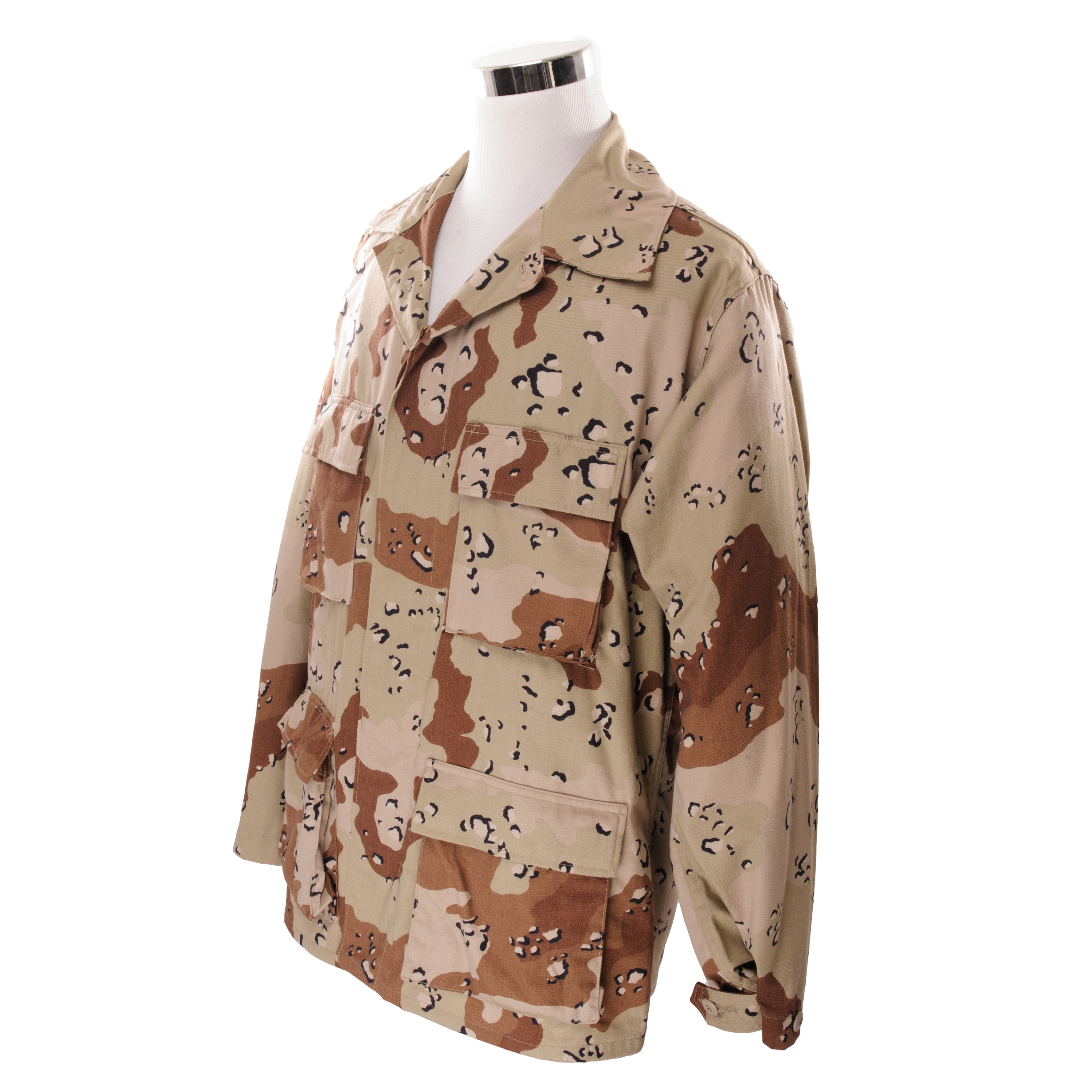 Vintage US Army Desert Camouflage Combat Jacket - Desert Storm Era - Large Regular Size - Military Surplus & Outdoor Adventure Gear