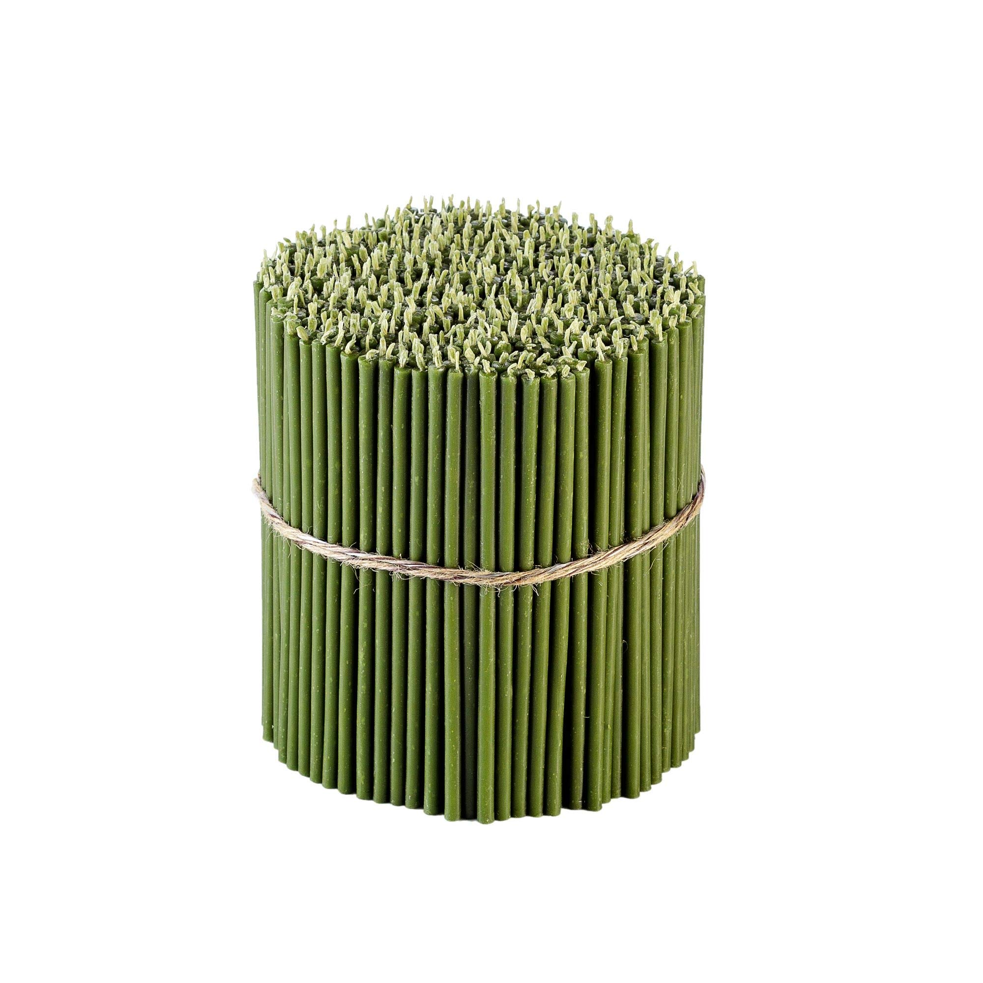 Pure Beeswax Taper Candles - No-Drip Smoke-Free 6.3