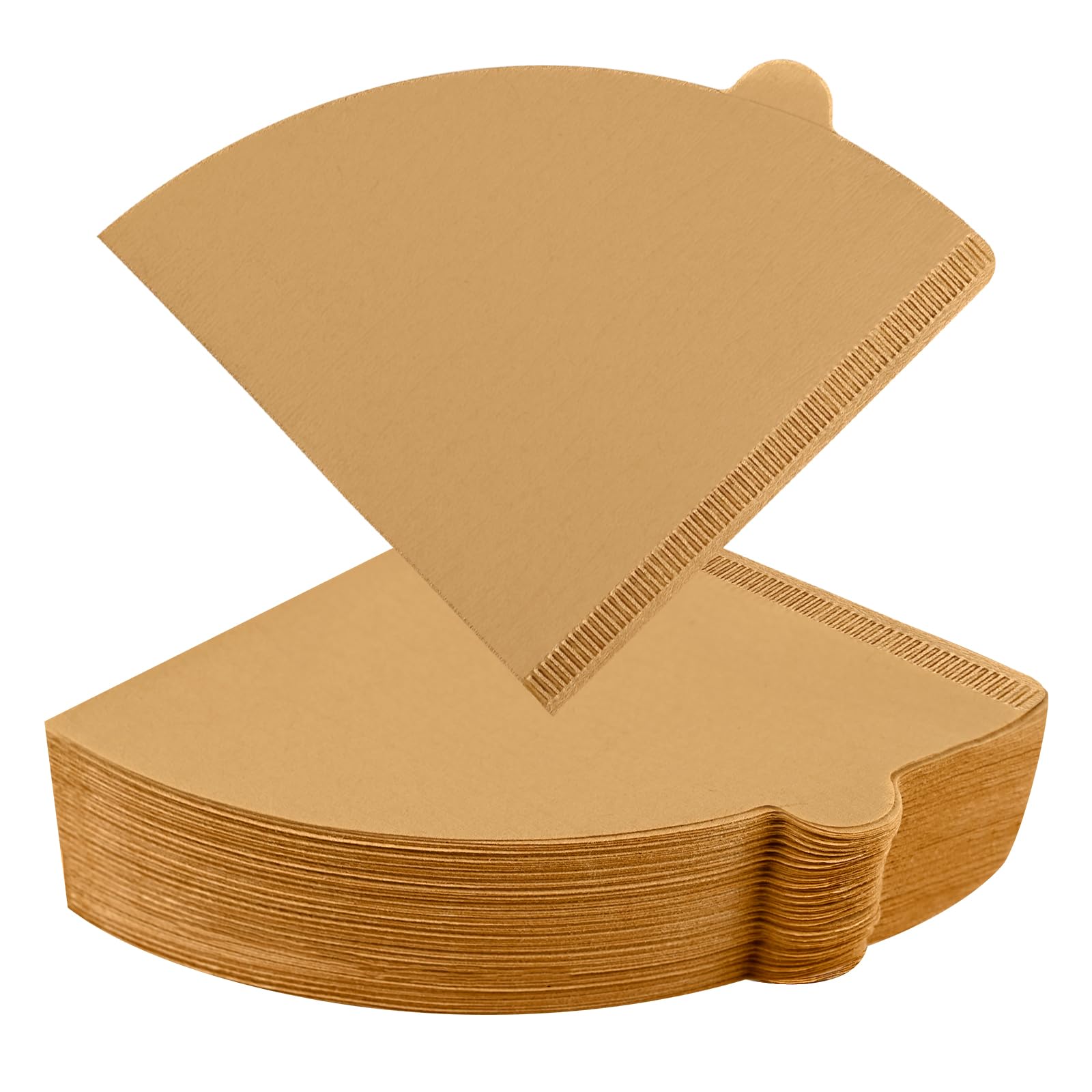 200 Count Unbleached Natural Brown Cone Coffee Filters Size 02 - Compatible with V60 Dripper & Drip Coffee Makers - Premium Pour Over Paper Filters for Home Brewing & Office Use