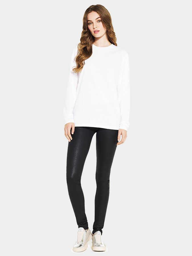 Organic Cotton Long Sleeve Yoga T-Shirt for Women - Comfortable Workout & Studio Wear - Perfect for Yoga, Pilates & Meditation Sessions