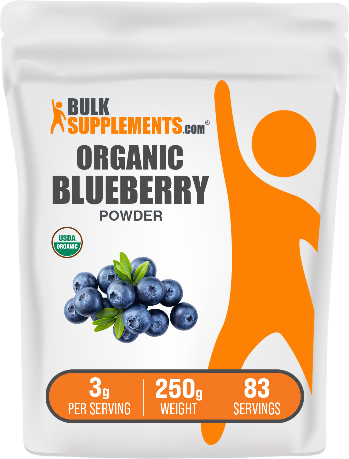 Organic Blueberry Powder - 100% Pure, Freeze-Dried, Antioxidant Rich Superfood for Smoothies, Baking & Healthy Snacks | USDA Certified, Non-GMO, Vegan Friendly