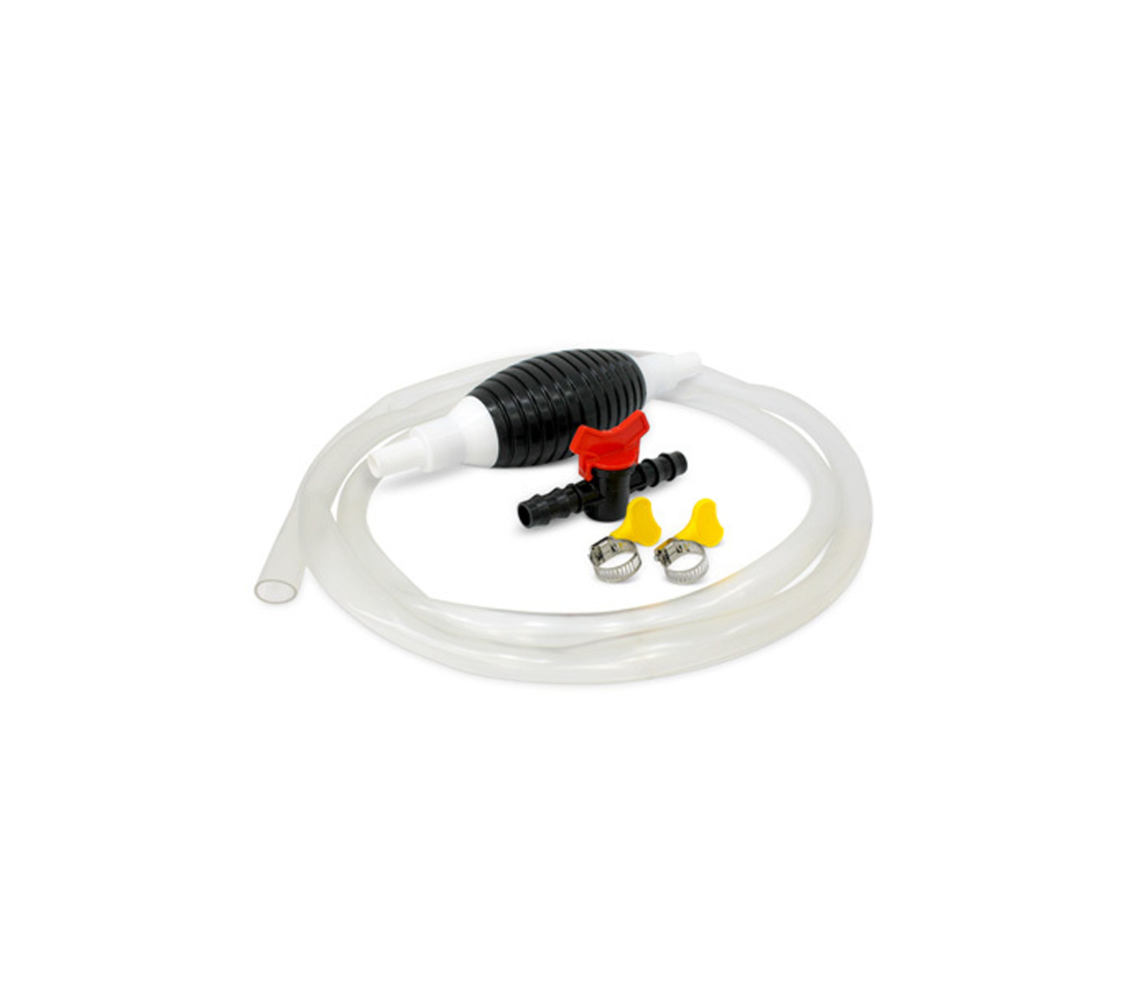 1/2 Inch x 2 Meters High-Pressure Suction Hose with Pump - Durable Water Transfer Hose for Garden Irrigation, Pool Cleaning & Industrial Applications
