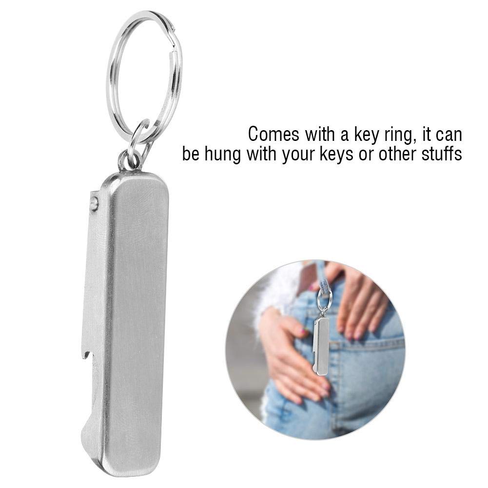 Premium 2-in-1 Stainless Steel Nail Clipper & Bottle Opener with Keychain - Durable Manicure Tool for Home, Travel, and Outdoor Adventures (Camping, Hiking, Gym)